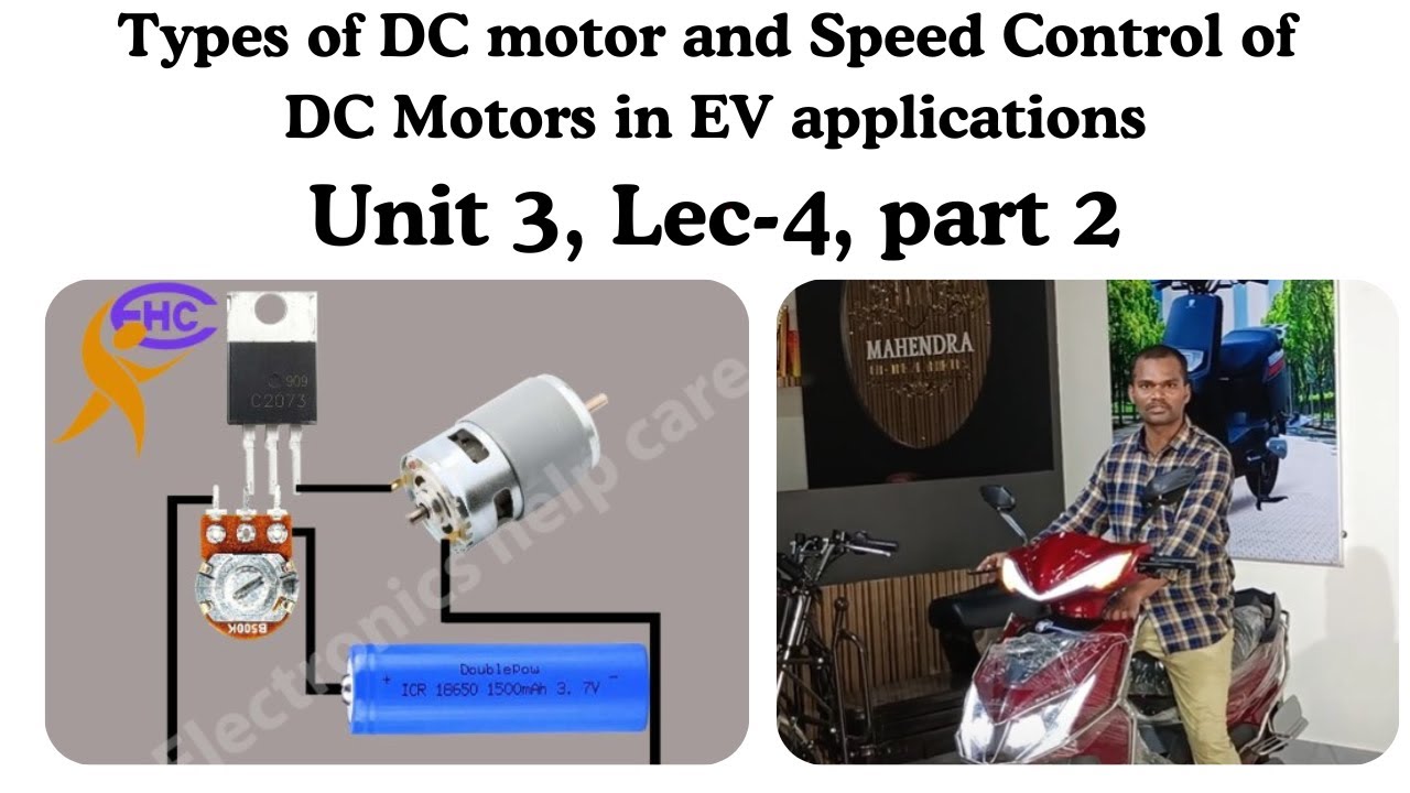 Types of DC motor and Speed Control of DC Motors
