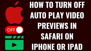 How to Turn Off Auto Play Video Previews in Safari on iPhone or iPad