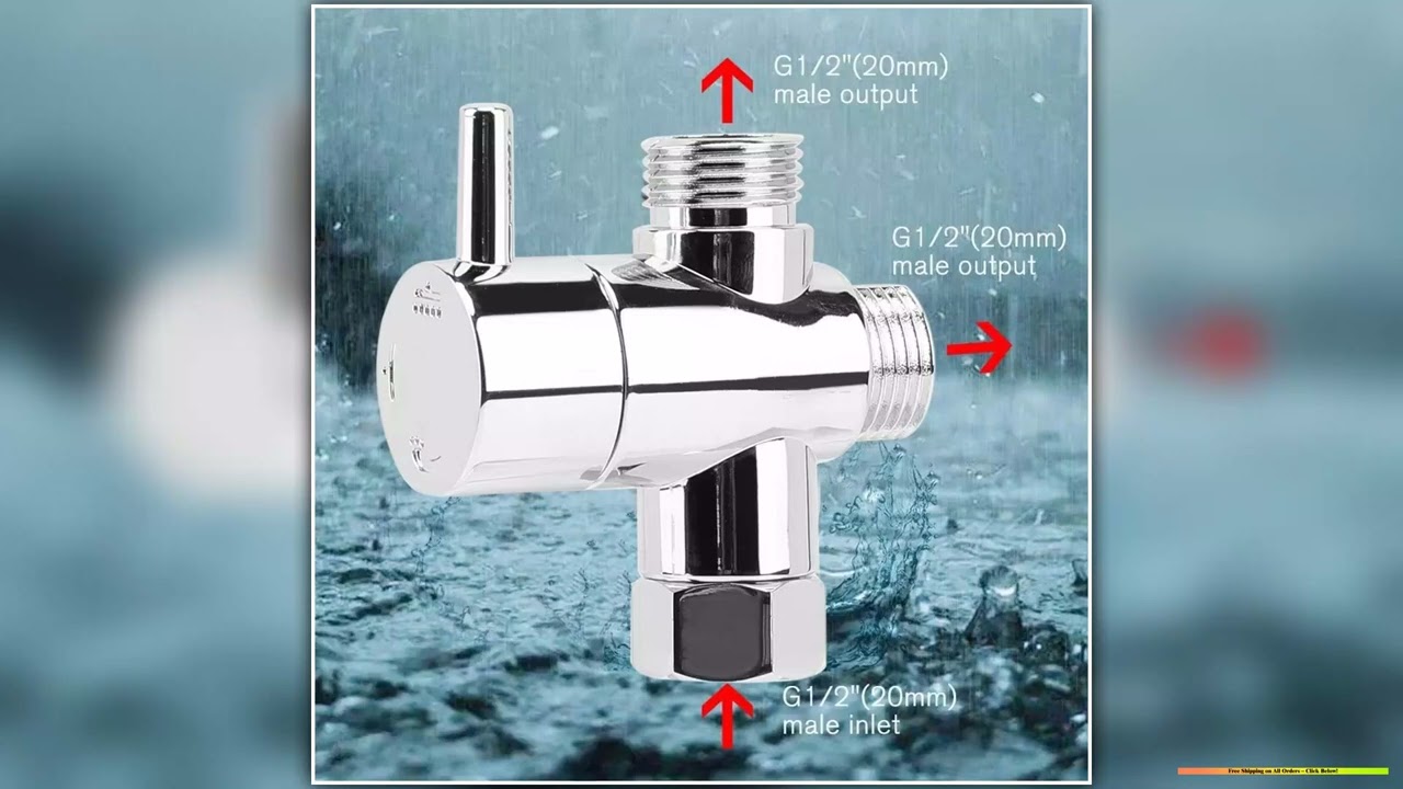 101PC 3 Way Shower Head Diverter Valve G12 Three Function Switch Adapter Connector Head Faucet Hote