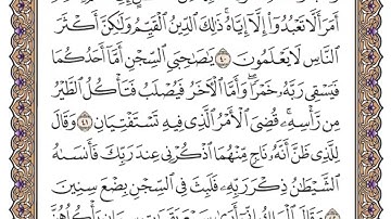 سورة يوسف الصفحة 240 من القران للشيخ ياسر الدوسري