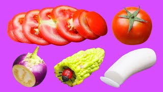 Hidden Patterns Inside Vegetables | Stop Motion Magic #Shorts