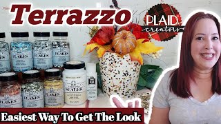 How to Get the Terrazzo Look | Terrazzo Hack That You'll Love With @plaidcrafts