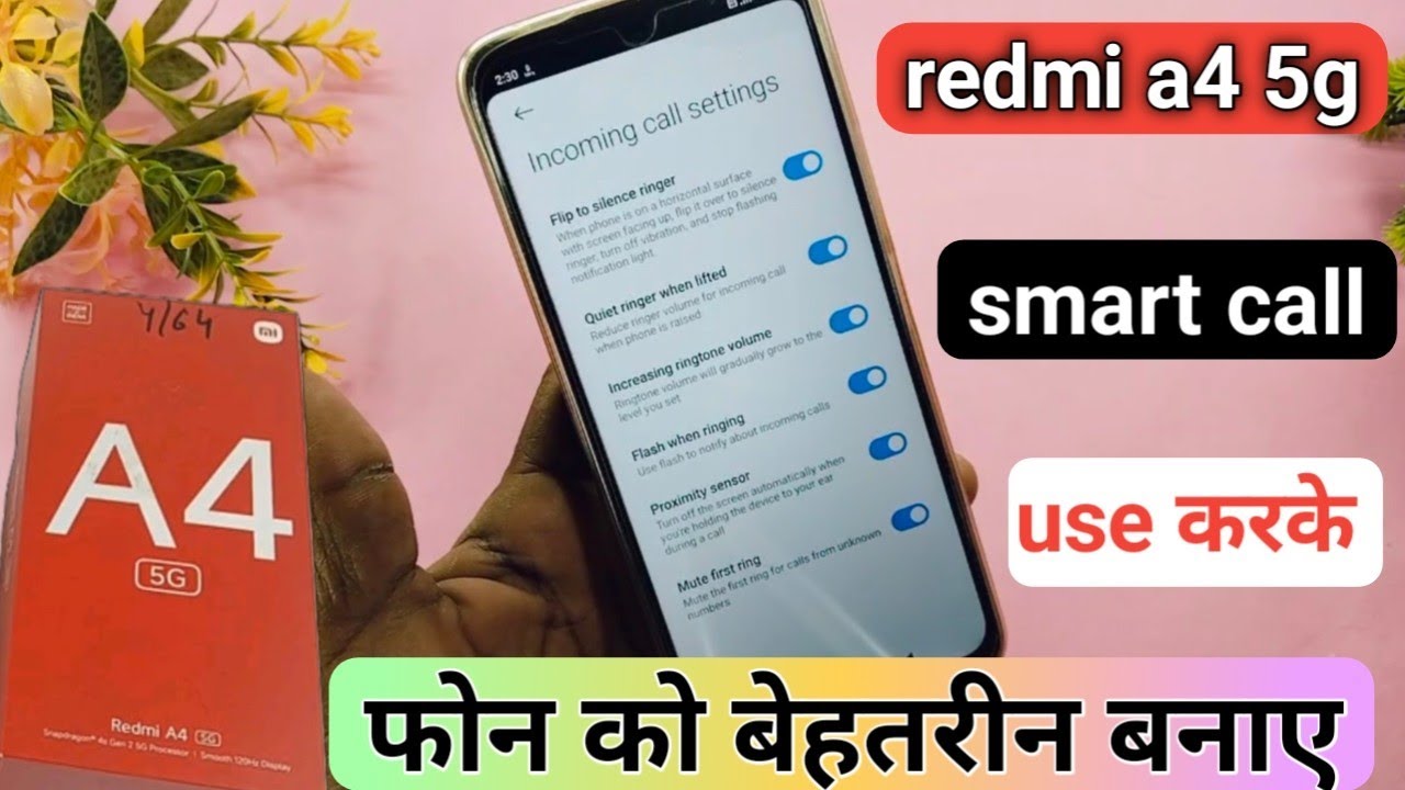 redmi a4 smart call feature setting | how to enable smart call redmi a4 ...