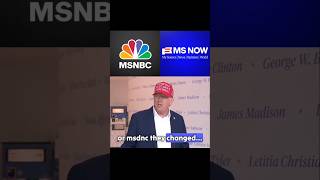 Trump Roasts MSNBC And Comcast For The "MSNOW" Rebrand!