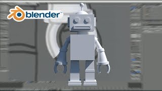Creating a Robot in Blender 2.79 [Time lapse]