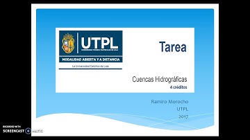 UTPL GESTIÓN AMBIENTAL [CUENCAS HIDROGRÁFICAS] Asesoría tarea parte I