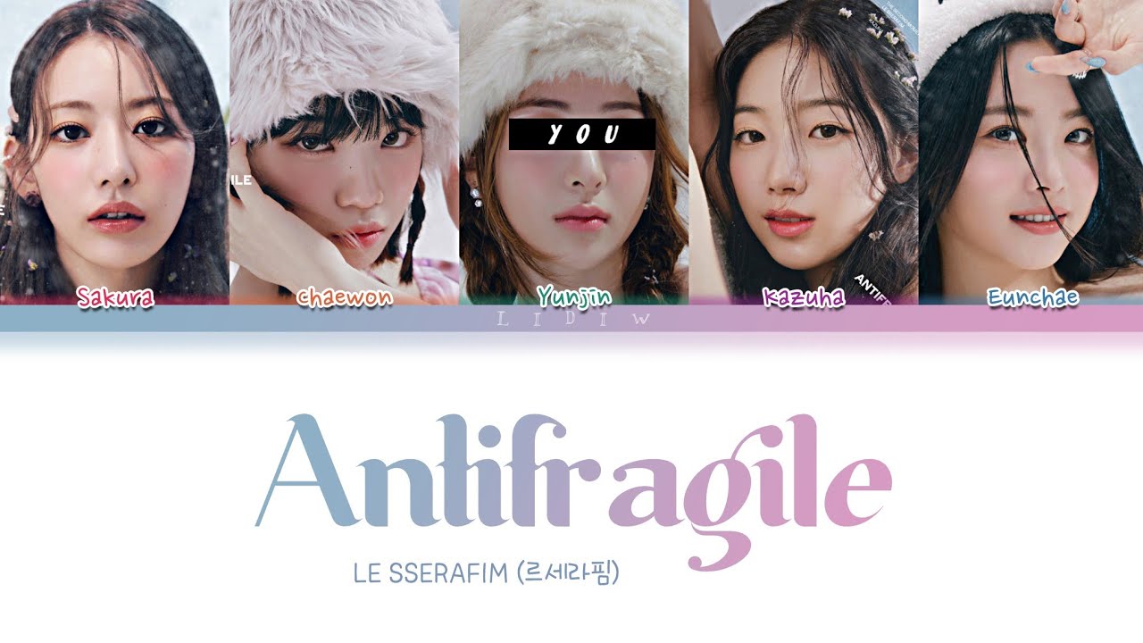 LE SSERAFIM ユンジンyunjin antifragile ラキドロ LE SSERAFIM || ANTIFRAGILE but you are Yunjin (Color Coded Lyrics