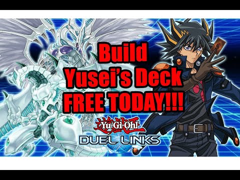 Legendary Duel Links - Build Yusei Fudo's Deck FREE!! 1500 Gems ONLY +  Replays