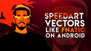How to make a Vector Art like Fnatic on android ( SPEEDART ) Using design app || By Drager @Dragergfx