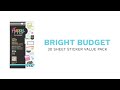 Bright Budget - Value Pack Stickers | SVP130-263