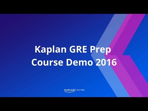 GRE Prep: Kaplan
