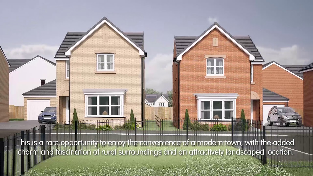 Miller Homes Braidfields, Clydebank, West Dunbartonshire CGI