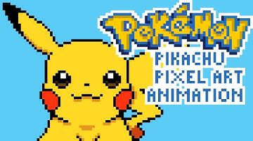 Pokemon Pikachu Pixel Art and Animation by PXLFLX