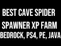 CAVE SPIDER FARM 1.16+ BEDROCK, PS4, JAVA, PE