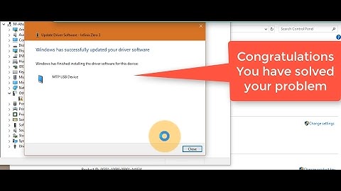 MTP Driver installation
