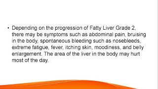 Fatty Liver Grade 2 Symptoms Cure and Treatment