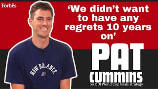 ‘We didn’t want to have any regrets 10 years on’: Pat Cummins on ODI World Cup finals strategy