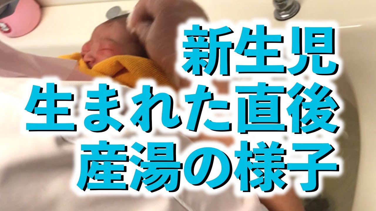 新生児 生まれたばかりの赤ちゃんの産湯の様子 生後0日 Youtube 新生児 生まれたばかりの赤ちゃんの産湯の様子 生後0日 Youtube