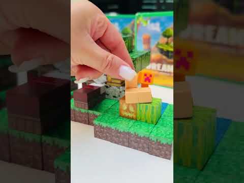 Магнітний конструктор для дітей Minecraft, дитячий розвиваючий блоковий 3D магнітний конструктор Майнкрафт, навчальна іграшка, видео 1