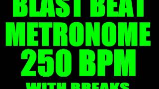 Blast Beat Metronome 250 Bpm 44 Time Signature Loop