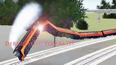 Airport Using Southern Pacific 4449 Got Derailment Because Too Fast - Train Sim
