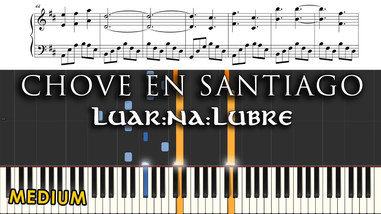 Chove en Santiago - Luar na Lubre | TUTORIAL + SHEET MUSIC - YouTube