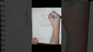 TIFFANY'S INKTOBER: Day 1: Leonard (The Angry Birds Movie) #shorts