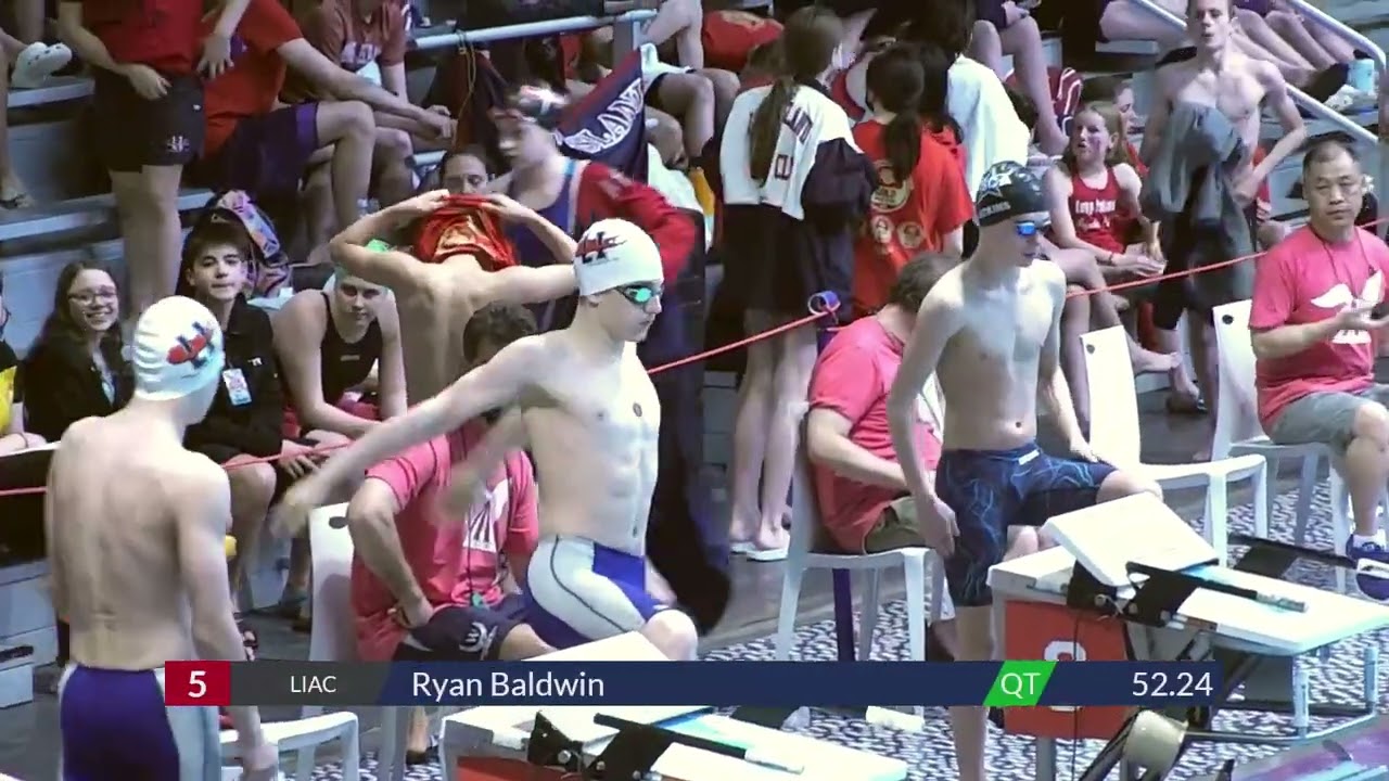 Reid Oconnell broke the NCSA meet record in Boys 11-12 100 Yard Free