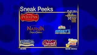 Sneak Peeks Menu To Peter Pan Return To Neverland Ppe 2007 Dvd June 26, 2007 Version