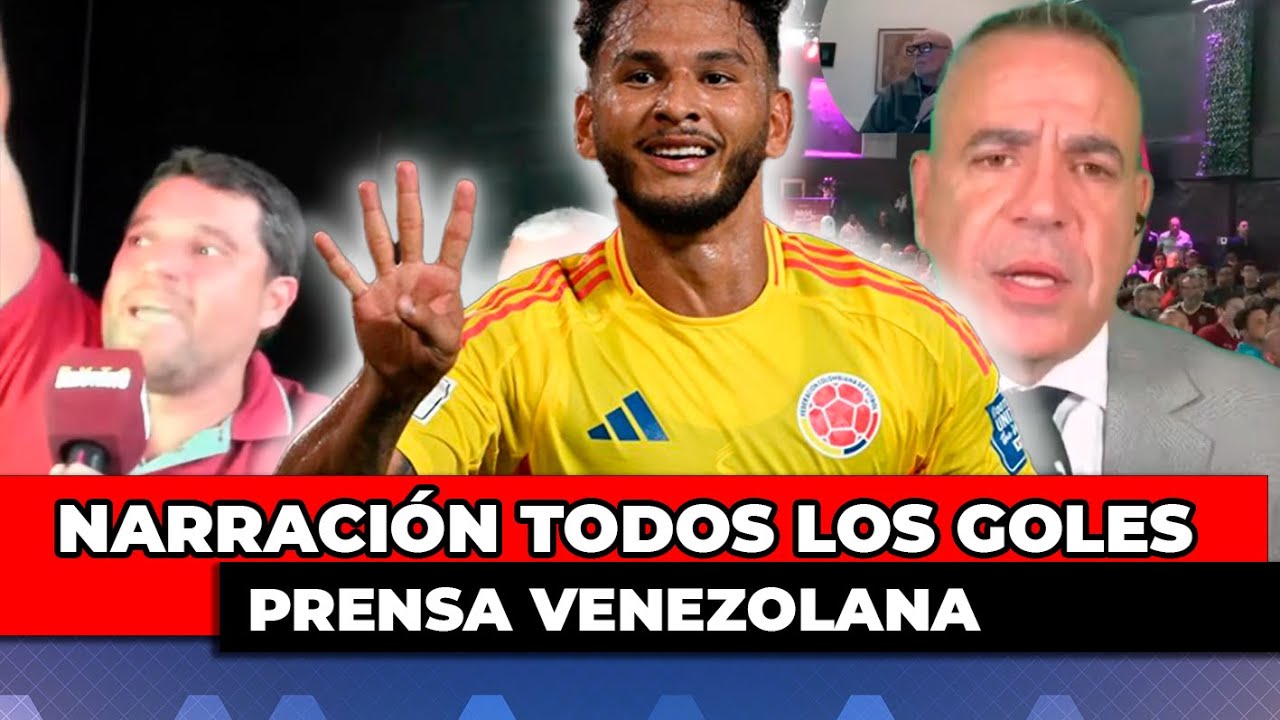 PRENSA VENEZOLANA REACCIONA A TODOS LOS GOLES DE VENEZUELA VS COLOMBIA
