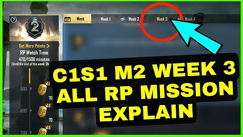 BGMI C1S1 M2 week 3 Royale pass Mission Explain Pubg | Week 3 RP Mission Pubg C1S1 M2 | Week 3 RP