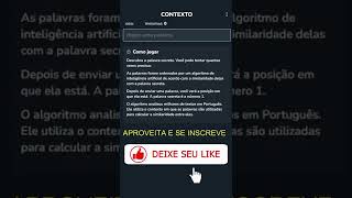 Contexto.me: conheça o jogo de adivinhar palavras que é o novo sucesso da  internet - Positivo do seu jeito