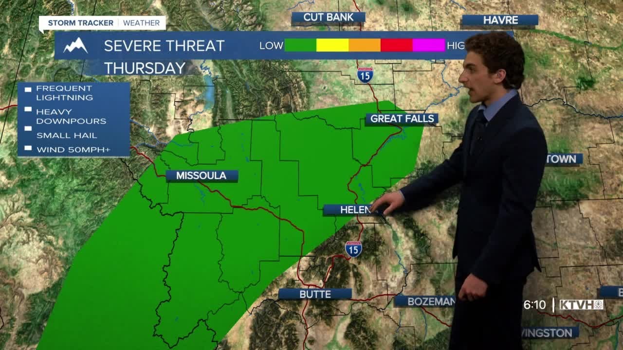 Isolated Severe Threat for Southwest Montana as Thunderstorm Activity ...