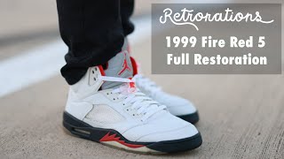 Air Jordan 1999 Fire Red 5 Restoration! | By Retrorations