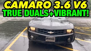 2013 Chevy Camaro V6 TRUE DUAL EXHAUST w/ VIBRANT BOTTLE RESONATORS!