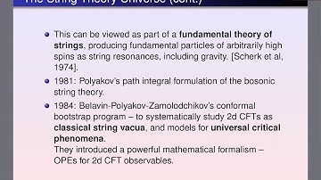 Bong Lian | From string theory and Moonshine to vertex algebras