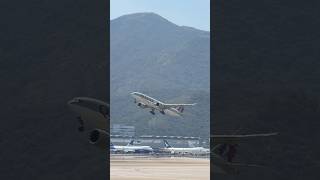 Qatar Cargo B777-F Take Off Hong Kong International Airport