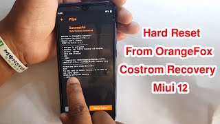 How To Hard Reset OrangeFox Custom Recovery Xiaomi Redmi Note 8 (Ginkgo) | MIUI 12 | Andriod  10