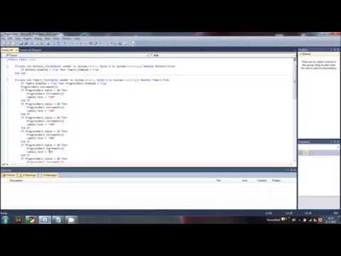 Visual Basic 2010 Tutorial - Progressbar part 2 [HD]