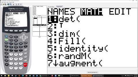 TI84 Tutorial - Matrix Inverses