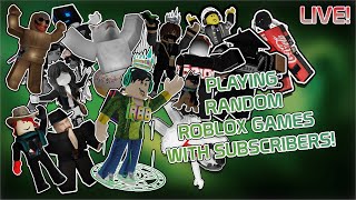 Random Roblox Games with Subscribers LIVE! ( Come join o/ ) ft. @tokito1000
