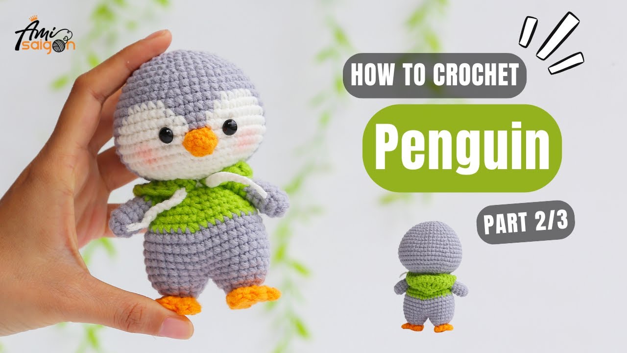 #914 | Penguin Amigurumi (2/3) | How To Crochet Animals Amigurumi | @AmiSaigon