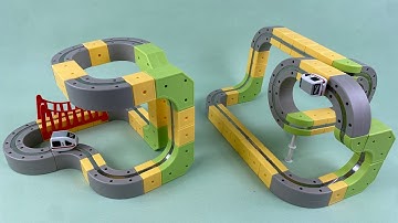 11 Min Satisfying Unboxing Electric Magnetic Track Train | DIY Building Blocks ASMR No Talking