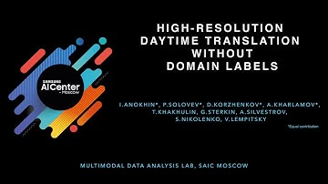 High-Resolution Daytime Translation Without Domain Labels