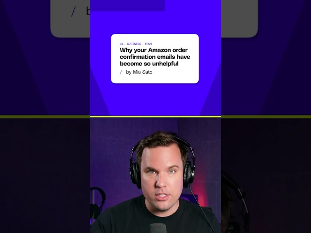 Why your Amazon order confirmation emails are so unhelpful #Vergecast