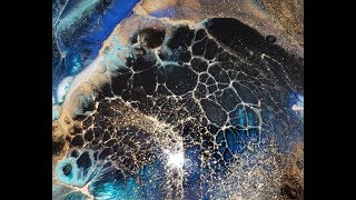 Epoxy Resin Abstract Swipe Painting