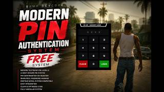 [SHARE-FREE] SA-MP Modern PIN Authentication System | TextDraw Login & Register UI