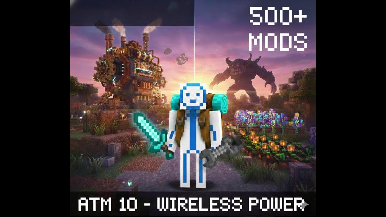 Minecraft - ATM 10 - WIRELESS POWER (EP. 4)
