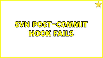 svn post-commit hook fails