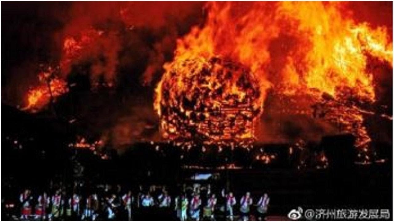 放火燒山來祈福! 濟州「野火節」場面壯觀│TVBS新聞網 - YouTube